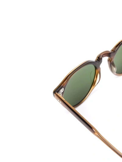 Garrett Leight Royce Round Frame Sunglasses In Brown