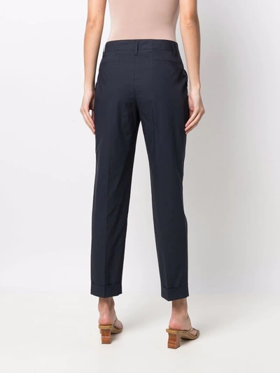Shop P.a.r.o.s.h Canyox Tapered-leg Trousers In Blue