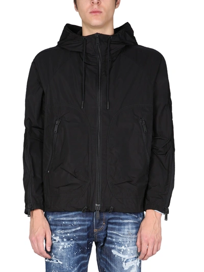 Shop Dsquared2 Bomber With Zip In Black