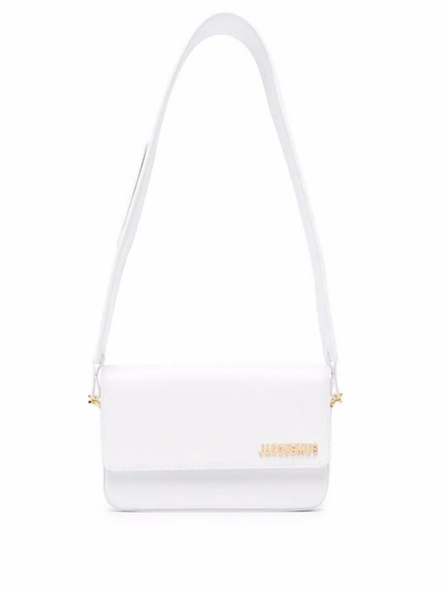 Shop Jacquemus Le Carinu Shoulder Bag In White