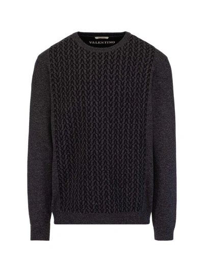 Shop Valentino Grey Other Materials Sweater