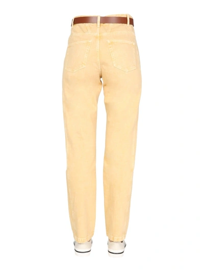 Shop Isabel Marant Étoile "tijackom" Jeans In Yellow