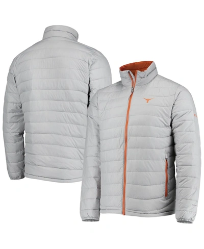 Columbia Men's  Gray Texas Longhorns Powder Lite Omni-heat Reflective Full-zip Jacket In Gray