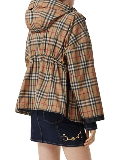 Shop Burberry Bacton Checked Jacket In Beige