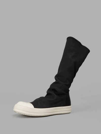 Shop Rick Owens  Black Sock Sneakers