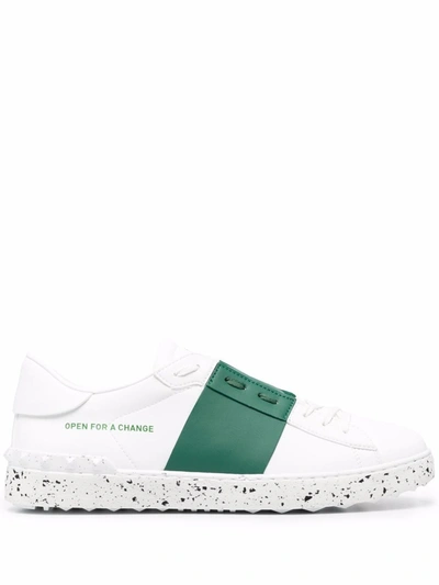 Shop Valentino Open For A Change Sneaker In Bio-based Material In Green