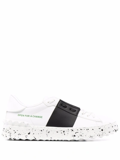 Valentino Garavani Rockstud Open For A Change Sneakers In White