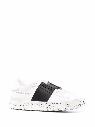 Valentino Garavani Rockstud Open For A Change Sneakers In White