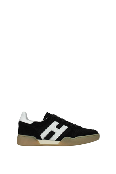 Shop Hogan Sneakers Suede White In Black