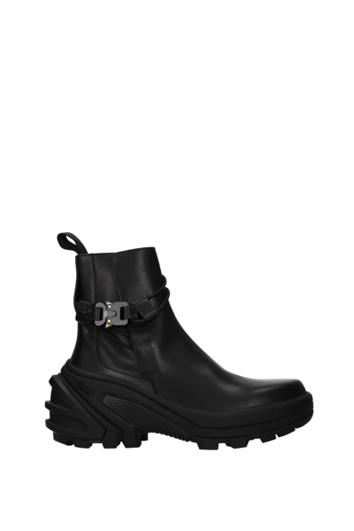 Shop Alyx Ankle Boot Vibram Leather In Black