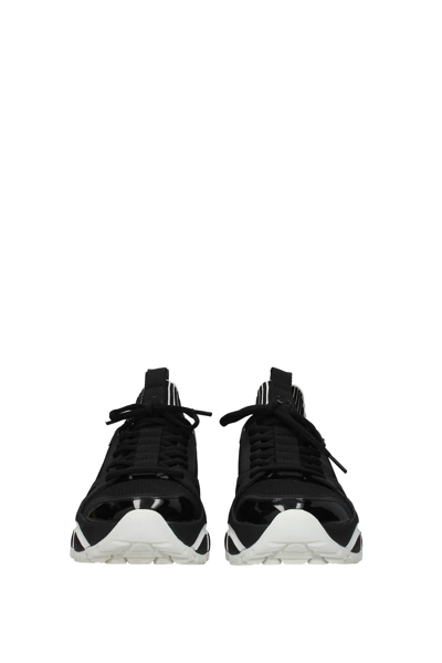 Shop Michael Kors Sneakers Lucas Fabric In Black