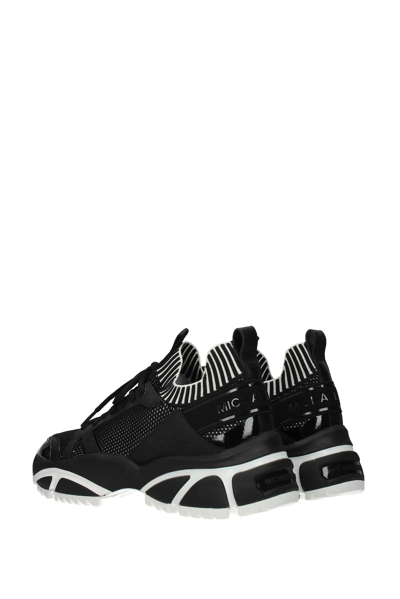 Shop Michael Kors Sneakers Lucas Fabric In Black