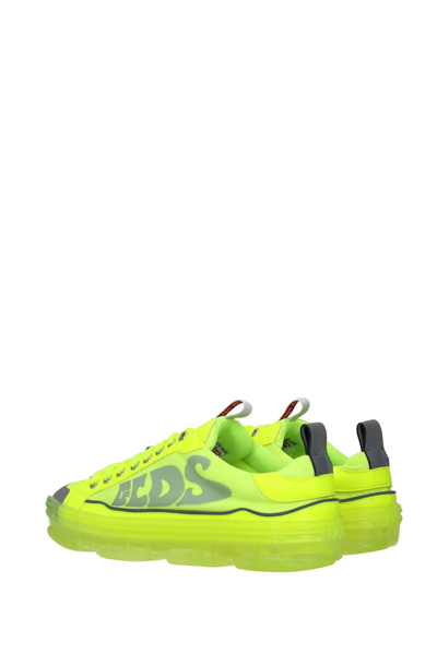 Shop Gcds Sneakers Fabric Fluo In Yellow