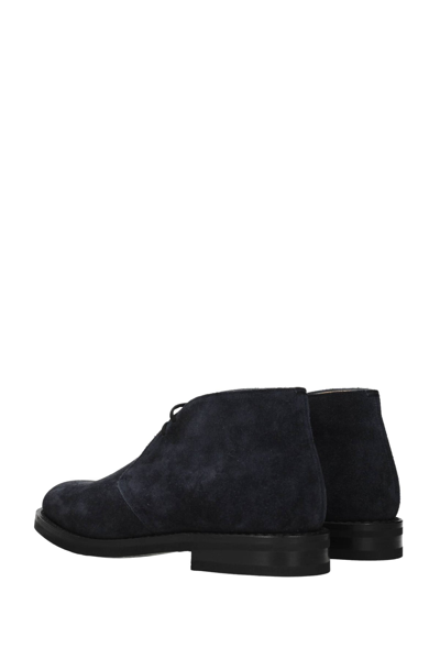 Shop Church's Ankle Boot Ryder 3 Lw Suede Navy In Blue