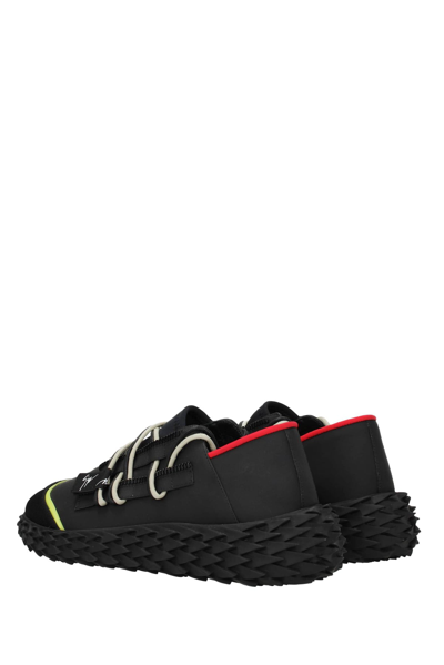 Shop Giuseppe Zanotti Sneakers Urchin Rubberized Leather In Black