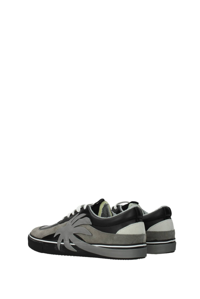 Shop Palm Angels Sneakers Vulc Palm Leather In Black