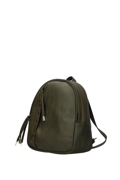 Shop Pollini Backpacks And Bumbags Polyurethane Olive In Green