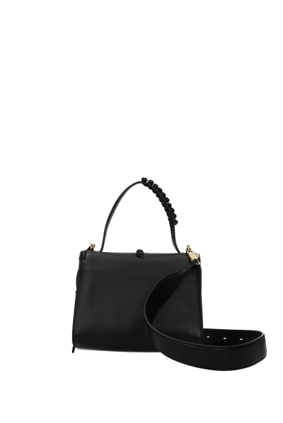 Shop Alexander Mcqueen Handbags The Story Leather In Black