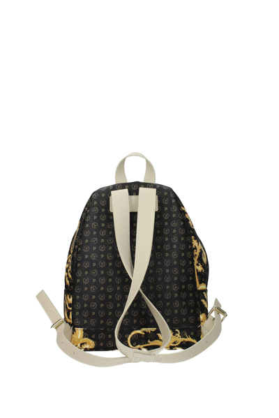 Shop Pollini Backpacks And Bumbags Pvc Ivory In Black