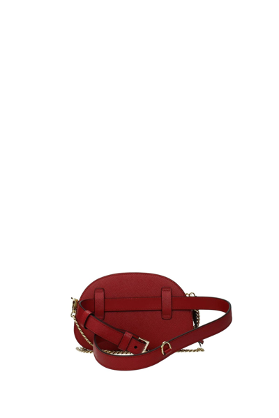 Shop Prada Backpacks And Bumbags Leather Red Fire In Pink