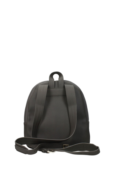 Shop Pollini Backpacks And Bumbags Polyurethane Steel In Gray