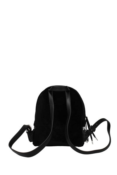 Shop Pollini Backpacks And Bumbags Velvet In Black