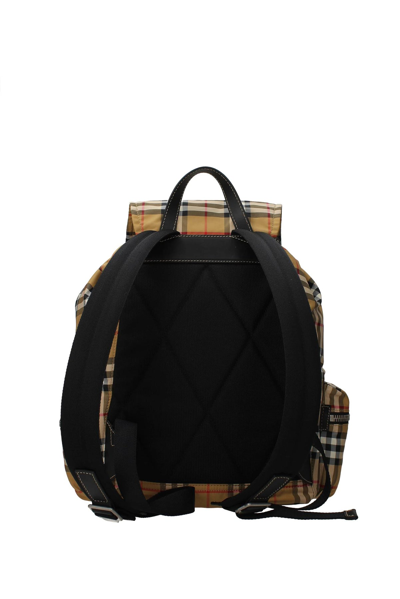 Shop Burberry Backpack And Bumbags Nylon In Beige
