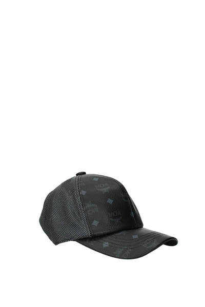 Shop Mcm Hats Polyester In Black