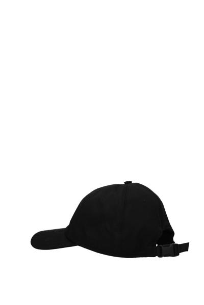 Shop Msgm Hats Fabric In Black