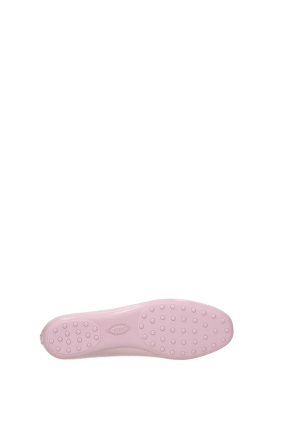 Shop Tod's Ballet Flats Leather In Pink