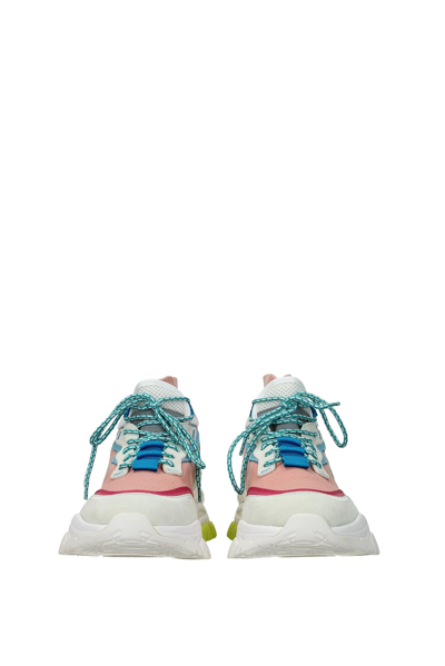 Shop Moncler Sneakers Fabric In Pink