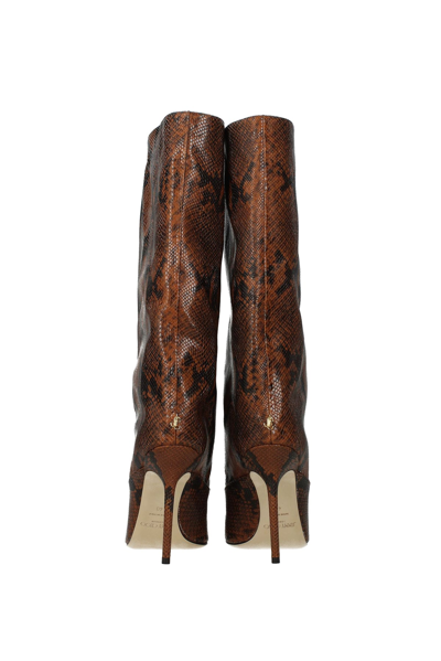 Shop Jimmy Choo Boots Bryndis Leather Leather In Brown