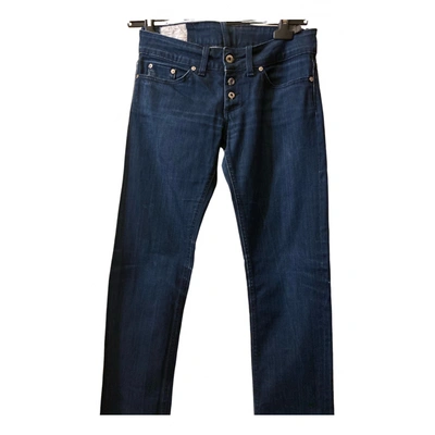 Pre-owned Dondup Bootcut Jeans In Blue