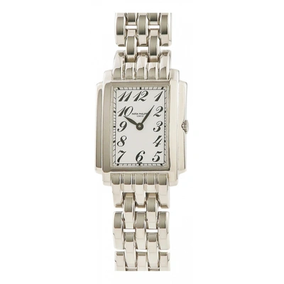 Pre-owned Patek Philippe Gondolo White Gold Watch In Silver
