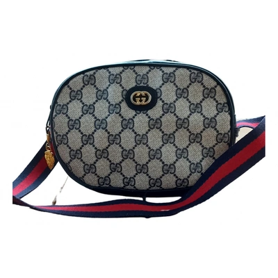 Gucci Webby Bee Leather Crossbody Bag