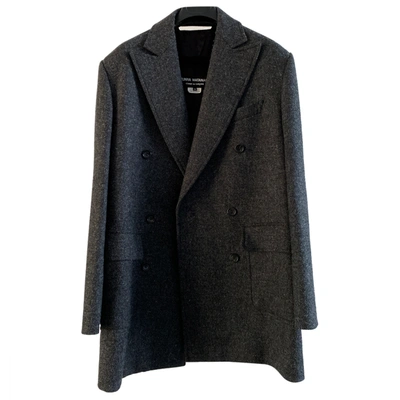 Pre-owned Junya Watanabe Wool Coat In Grey