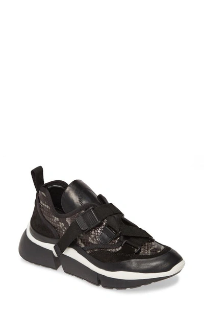Shop Sheridan Mia Mignons Sneaker In Black Leather