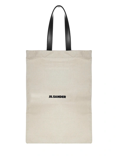 Shop Jil Sander Shoulder Bag In Naturale