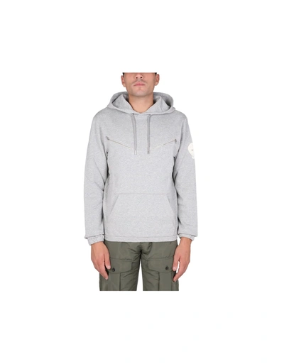 Alexander Mcqueen Sweatshirt With Embroidered Skull In Gray