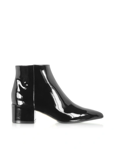 Shop Sergio Rossi Soft Patent Leather Black Boots