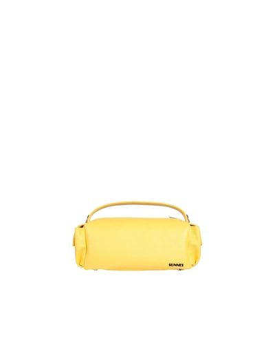 Shop Sunnei Yellow Labauletto Bag