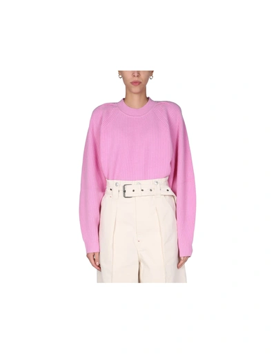 Shop Isabel Marant Billie Sweater In Fuchsia