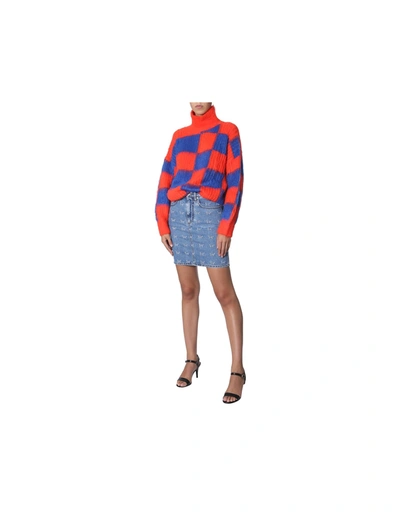 Shop Msgm Crew Neck Sweater In Orange