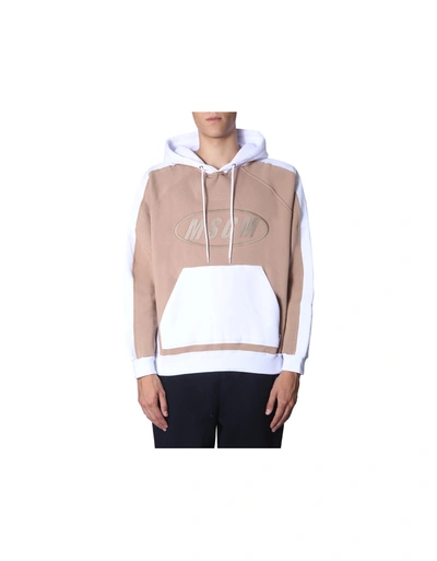 Msgm Hooded Sweatshirt In White