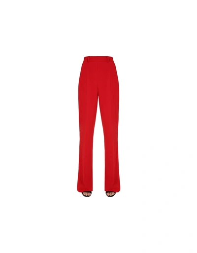 Shop Dsquared2 High Waist Trousers In Red