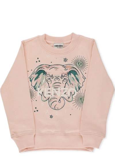 Shop Kenzo Elephant Sweatshirt In Pink