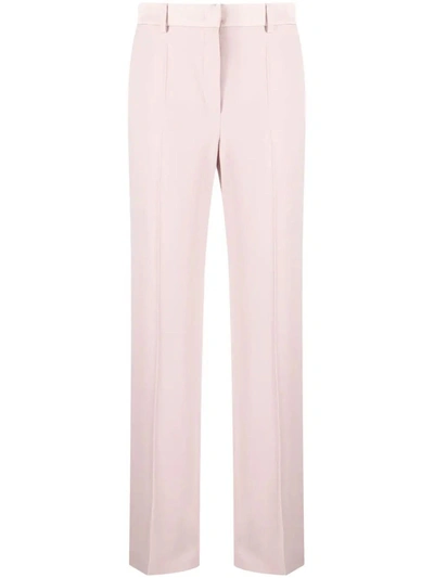 Shop Alberta Ferretti Rose Pink Trousers In Cipria