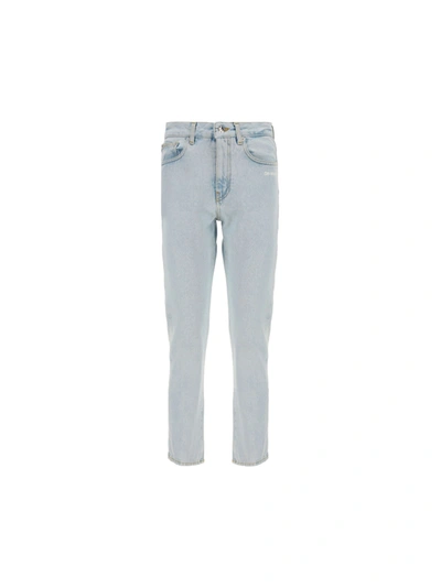 Shop Off-white Off White Jeans In Light Blue