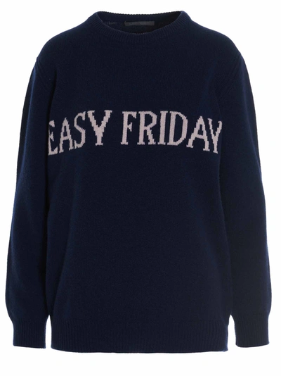 Shop Alberta Ferretti Easy Friday Sweater In Blue