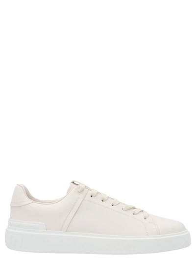 Shop Balmain B-court Shoes In White